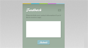 jQuery右下角浮动意见反馈表